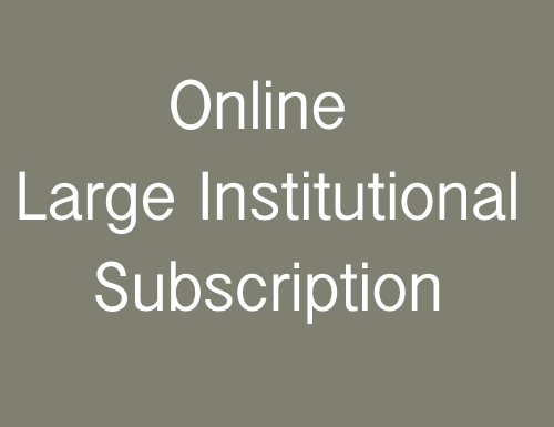 Large Institution: Online Subscription